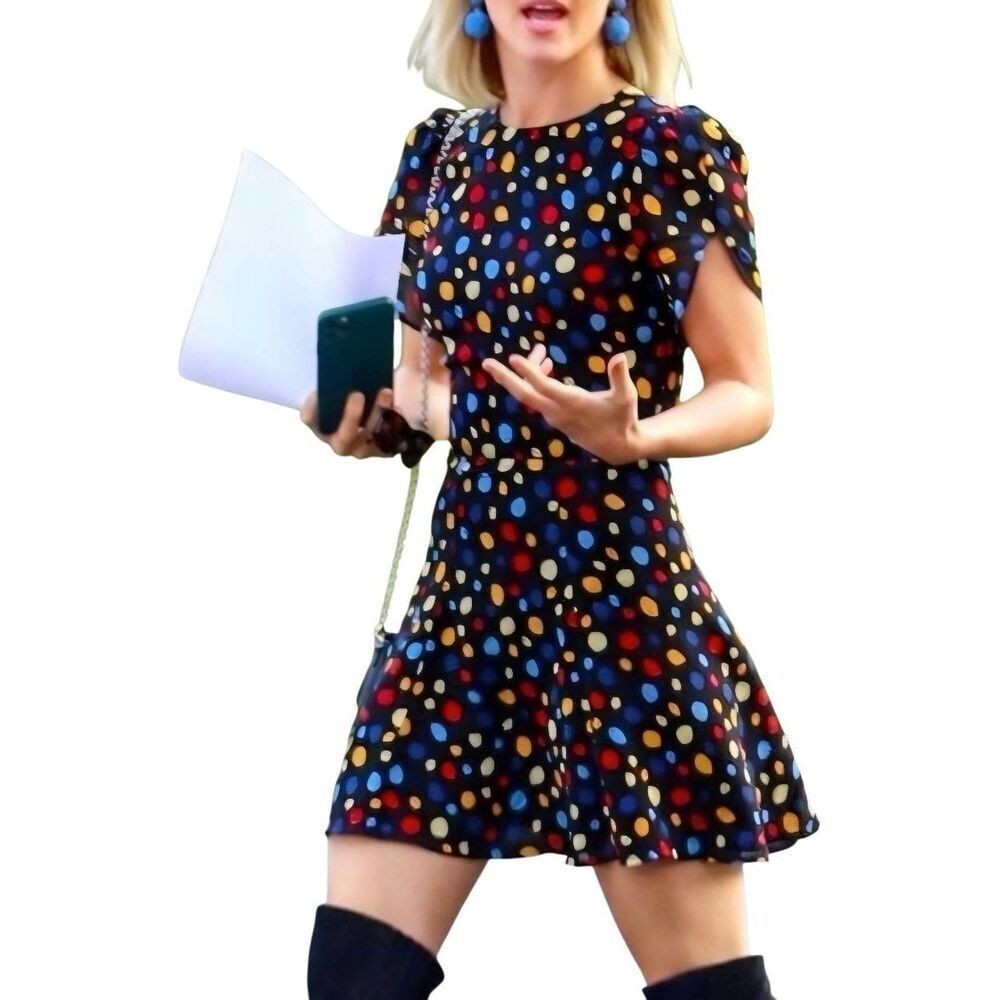 Reformation Violette Dress in Fiesta Sz 2